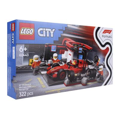 Конструктор LEGO City Пит-стоп F1 с болидом Ferrari 322дет с 6лет (Где лучшая цена?)