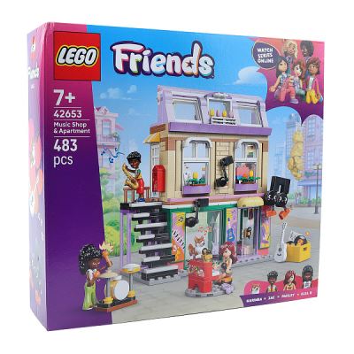 Конструктор LEGO Friends Музыкальный магазин и апартаменты 483дет с 7лет (Где лучшая цена?)
