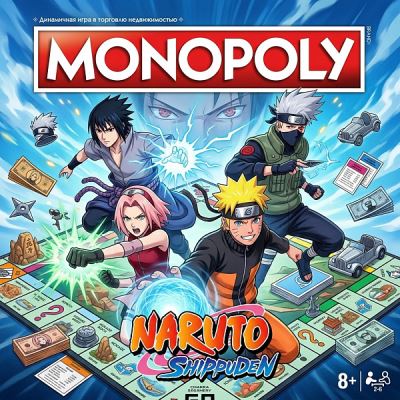 Игра настольная Hasbro Монополия Наруто экономическая стратегическая логика счёт с 8лет (Где лучшая цена?)