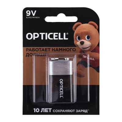 Батарейка Opticell Basic 9V 6LR61 1шт (Где лучшая цена?)