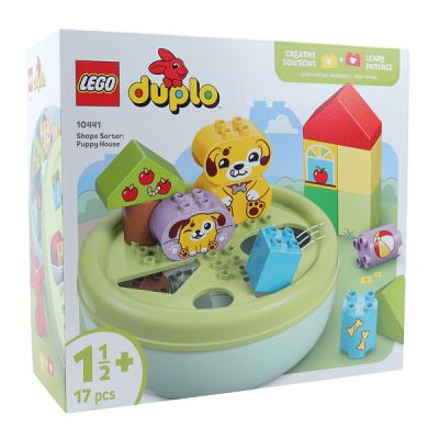 Конструктор LEGO DUPLO Сортировщик Фигур Домик для Щенков 17дет с 1,5лет (Где лучшая цена?)