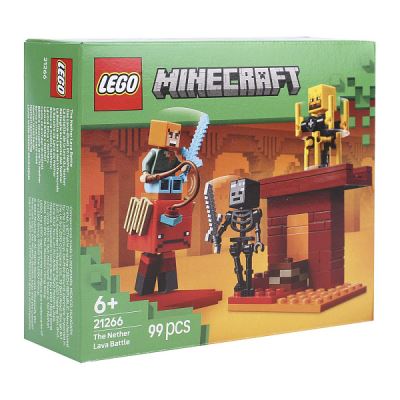 Конструктор LEGO Minecraft Битва в лаве нижнего мира 99дет с 6лет (Где лучшая цена?)