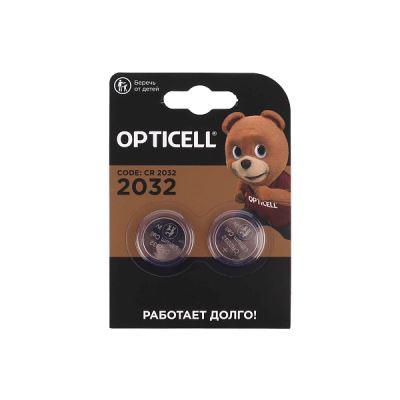 Батарейки OPTICELL CR2032 2шт (Где лучшая цена?)
