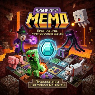 Игра Настольная Десятое Королевство Мемо Кубикрафт Развивающая память внимательность с 3лет (Где лучшая цена?)