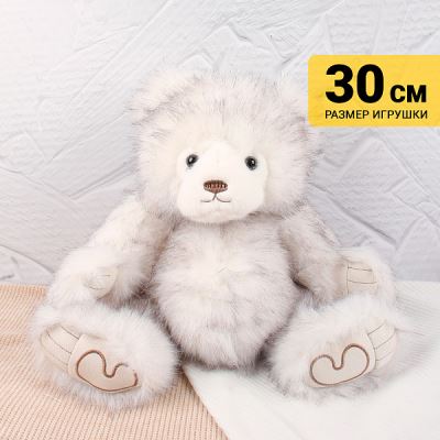Игрушка мягкая Lanson Toys Мишка пушистый светло-серый 30см (Где лучшая цена?)