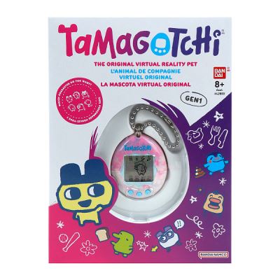Игрушка интерактивная Тамагочи с цепочкой бело-розовая с 8лет (Где лучшая цена?)