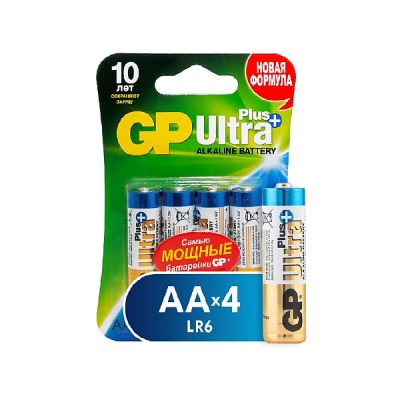 Батарейки GP Ultra Plus АA LR6 4шт (Где лучшая цена?)