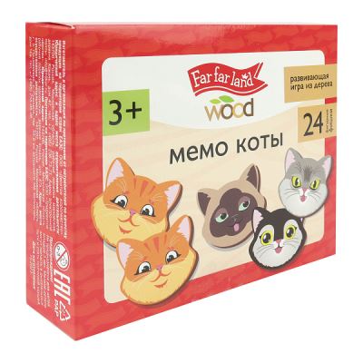 Игра Настольная Десятое Королевство Деревянное Мемо Коты 24фишки развлекательная память внимательность логика с 3лет (Где лучшая цена?)