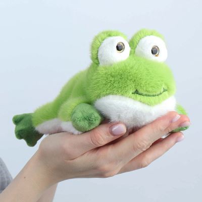 Игрушка Lanson Toys Лягушонок мягкая с белым брюшком зеленая 22см (Где лучшая цена?)