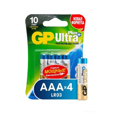 Батарейки GP Ultra Plus АAА LR03 4шт (Где лучшая цена?)