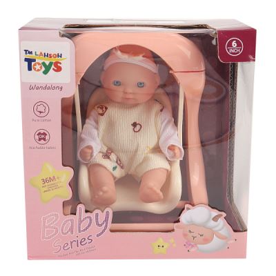 Пупс Lanson Toys с качелями 15см (Где лучшая цена?)