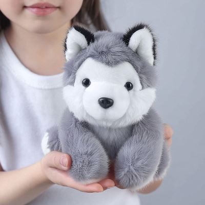 Игрушка мягкая Lanson Toys Волчонок с белой мордочкой серый 30см (Где лучшая цена?)